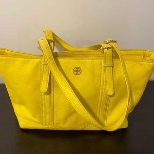 Tory Burch Lemon Yellow Medium Sized Purse